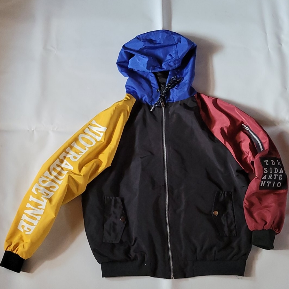 Tri color jacket fashion size L